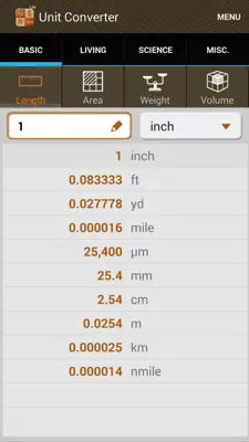 Unit Converter android App screenshot 6